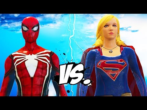 Spiderman Vs. Supergirl - Epic Superheroes Battle Video