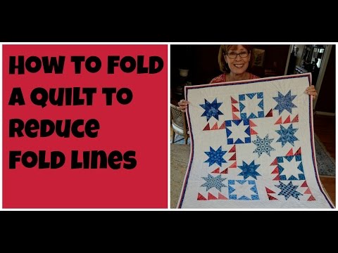 Quilting Tutorial: How to Fold a Quilt to Reduce Creases