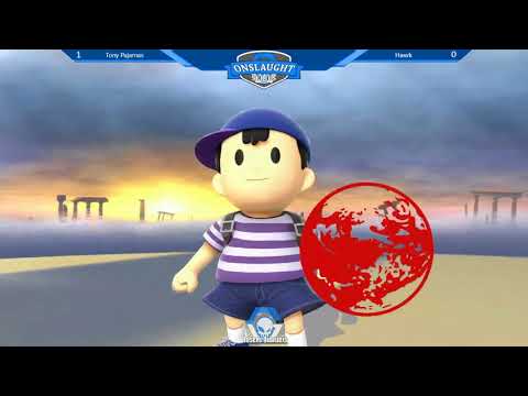Onslaught 98 - Loser's Top 8 - Tony Pajamas (Ness) vs Hawk (Fox/Donkey Kong)