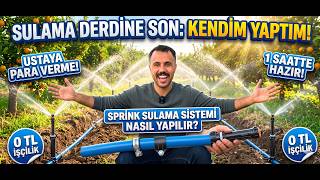 Profesyonel Gibi Sprink Sulama Sistemi Kurduk (Bahçede Uygulamalı)
