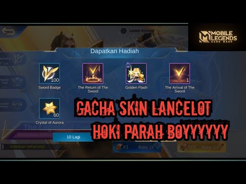 GACHA SKIN GRATIS HERO LANCELOT, MODAL 30 TOKEN + 500 DM, THE LEGEND OF SWORD