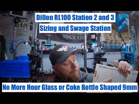Dillon RL1100 - Sizing, Swage Hold down - No more hour glass or coke bottle.
