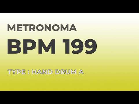 메트로놈 | BPM 199 | Metronome | Type : Hand Drum A
