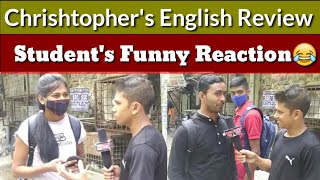 chrishtoper's english classes review| mukherjee nagar offline batch|student's funny reaction 😂😂