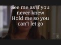 Glee - To Love You More Lyrics 