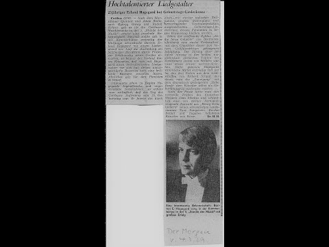 Erland Hagegård (tenortid) - "Le bal" (Mr Minnaert. Composer: John Jacobsson)