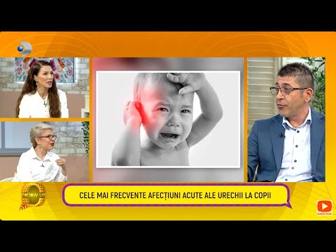 Cele mai frecvente afecțiuni acute ale urechii la copii