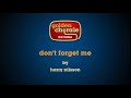 harry nilsson - don't forget me (karaoke)