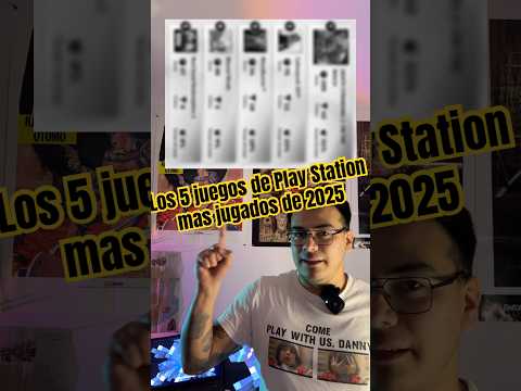 Los juegos más jugados de 2025 repiten exactamente la misma lista que en 2024