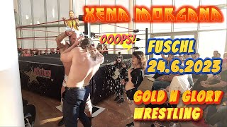 Xena Morgana spielt KISS War Machine bei Gold n Glory Wrestling in Fuschl am See am 24.6.2023