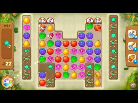 Gardenscapes Area 9 Day 1 Level 1951 - No Boosters Or Hacks