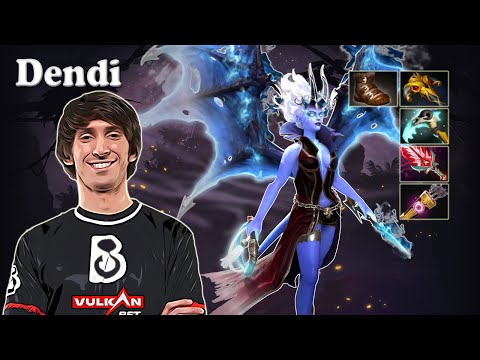 Dendi - Queen of Pain Midlane | Dota 2 7.30d Gameplay
