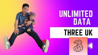 3UK Three Uk unlimited data £35 only on Pay as you go