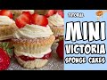 Mini Victoria Sponge Cakes Recipe Tutorial Shorts