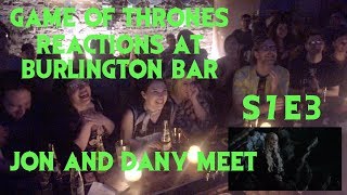 GAME OF THRONES Reactions at Burlington Bar /// S7 Episode 3 DANY and JON MEET \\\