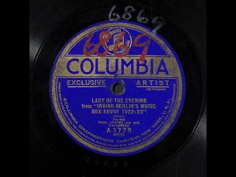 Lady of the Evening - Paul Specht Orchestra