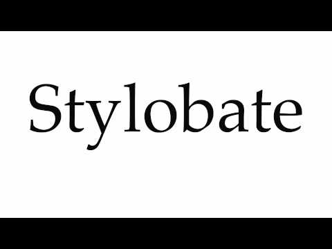 How to Pronounce Stylobate