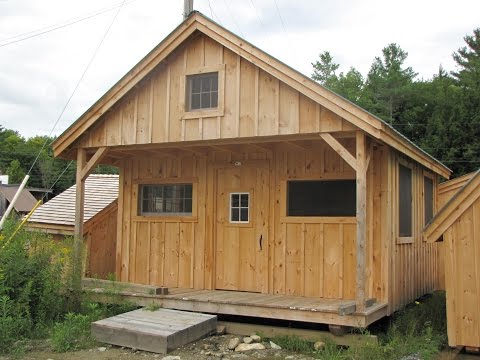 "16X20 Vermont Cottage - Option C" - DIY Post & Beam Tiny House with Front Porch & Loft - 3 Sizes