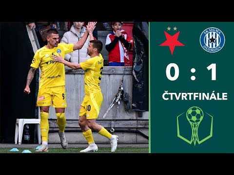 SESTŘIH: Slavia – Olomouc 0:1. Sigma zaskočila favorita a postoupila do semifinále, rozhodl Kliment