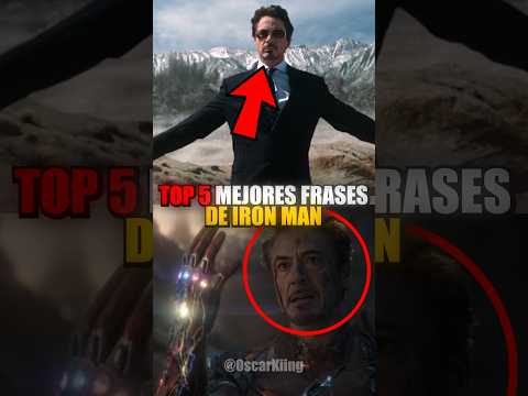Top 5 MEJORES FRASES de Iron Man #ironman #marvel #avengers #shorts