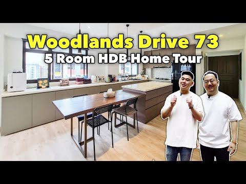 Home Tour: Woodlands 5 Room HDB Flat with Super Spacious Kitchen! | LoukProp Homes Singapore