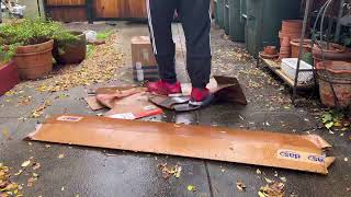 Quick and Easy Way to Dispose of Cardboard Boxes. Cardboard Box Catastrophe Conquered!