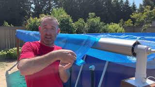 How to Install A Solar Cover Reel for Above Ground Swimming Pool - GLI Whirlwind