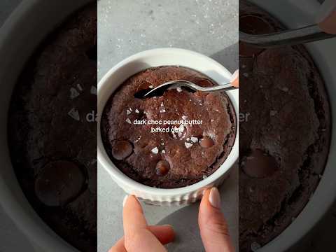 Dark Chocolate Peanut Butter Baked Oats