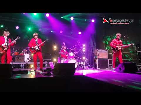 Dożynki gminne w Olszewie-Borkach - zespół Szalone Gitary