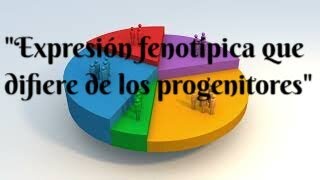 Expresión fenotípica que difiere de los progenitores