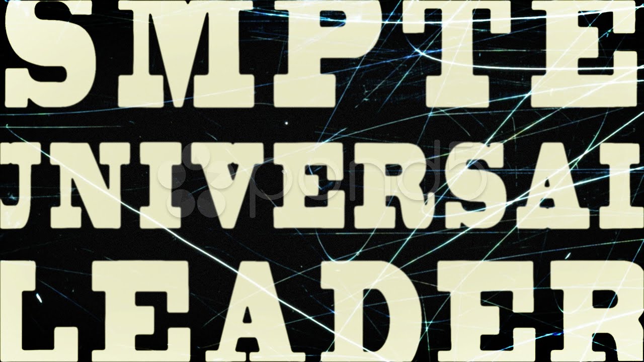 Film Leader Countdown With Sound (30P). Stock Footage