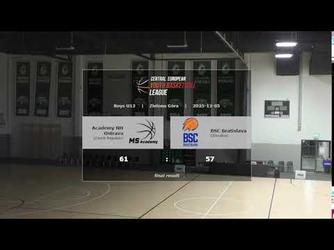 CEYBL U12, 5. 12. 2025, Academy NH Ostrava - BSC Bratislava