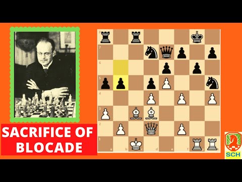 SACRIFICE OF BLOCADE | Brinckmann vs Nimzowitsch | Best Positional Chess game