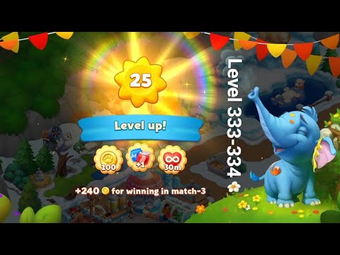 Gameplay Wildscapes Level 333-334