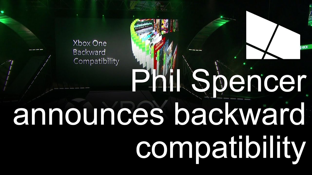 E3 2015: Phil Spencer announces Xbox One backward compatibility - YouTube