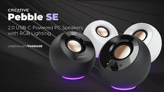 Video thumbnail for Creative Pebble SE - Compact and sleek USB-powered Aux-in Speakers with RGB by CreativeLabs