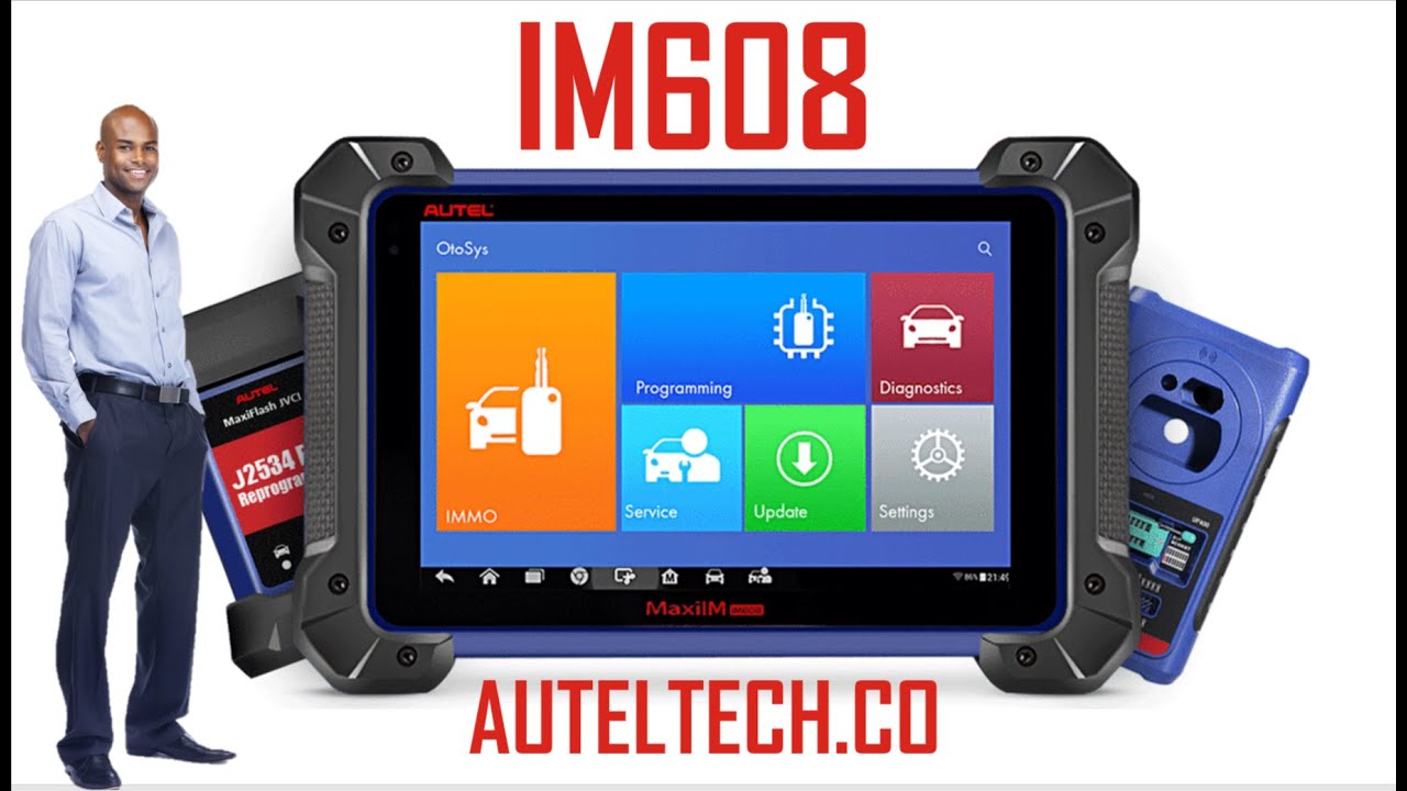 Autel MaxiIM IM608 valise diagnostic tactile pro video thumbnail