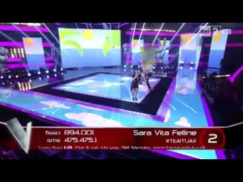 SARA VITA FELLINE - THE VOICE OF ITALY - LIVESHOW 2 (Alfonso - Levante)