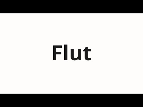 How to pronounce Flut
