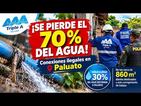 Triple A denuncia conexiones ilegales: se pierde el 70 % del agua destinada a Paluato