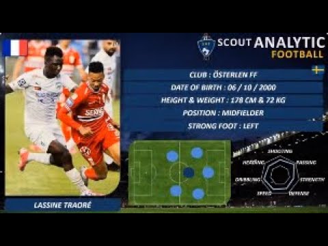 LASSINE TRAORÉ ( 2021 - 2022 ) ( MIDFIELDER - ÖSTERLEN FF SWEDEN)