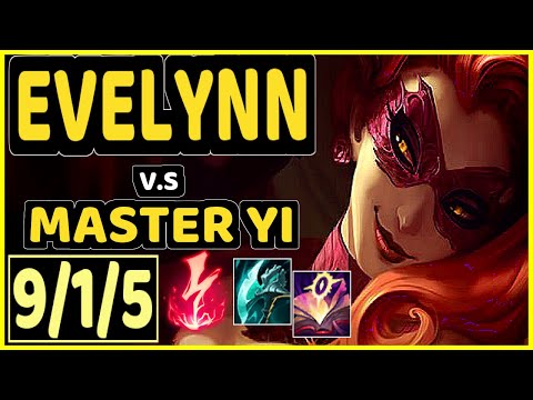 RANGER (EVELYNN) vs MASTER YI - 9/1/5 KDA JUNGLE GAMEPLAY - BR Ranked MASTER