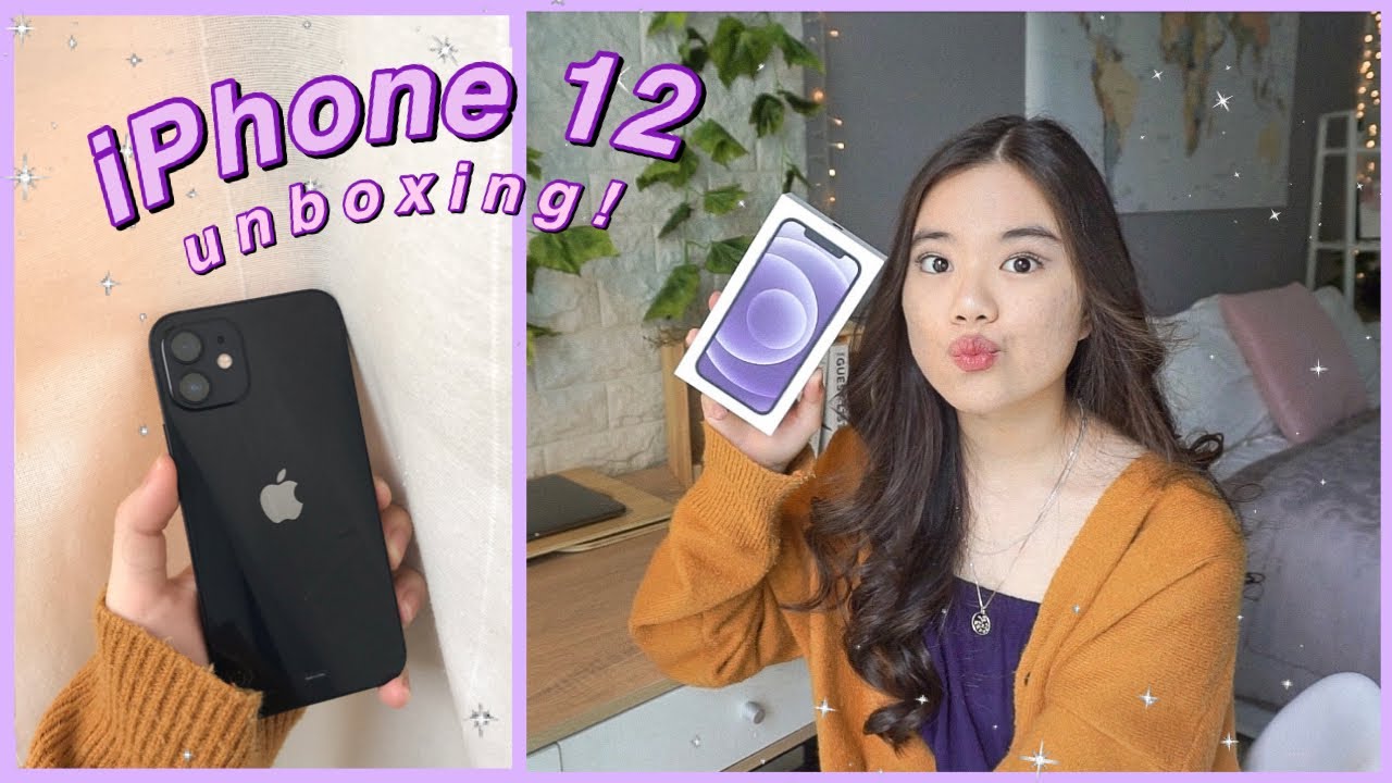 iPHONE 12 UNBOXING!! | set up + accessories