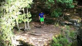 preview picture of video 'Extreme Cliff Jumping - Canyon Falls Michigan - Porcupine Mountains - Edit 1 - Karsten Shields'