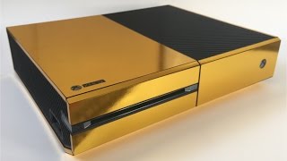 XtremeSkins Gold Xbox One Console Skin Installation and Review