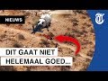 Horror-reddingsactie in de bergen gefilmd