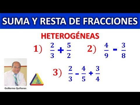 SUMA Y RESTA DE FRACCIONES HETEROGENEAS Super facil – Para principiantes | Fantastico | Matematicas