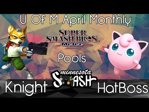 U of M April Monthly - Knight vs HatBoss (SSBM Pools)