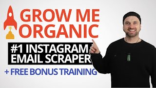 Grow Me Organic Review & Demo 👉#1 Instagram Email Scraper
