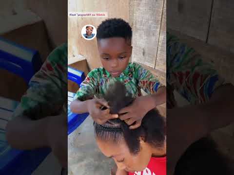 omg! he did that 💕 #viral #short #hairstyle #cornrows